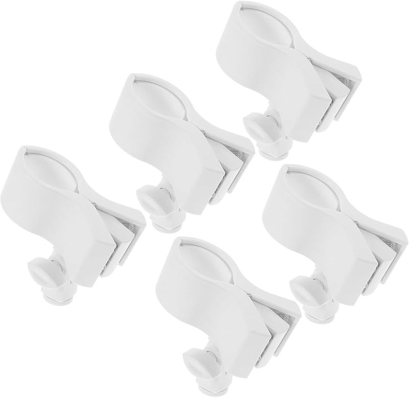 5pcs Black Microphone Clip Holder Lightweight Portable Grip for Studio Mobile Recording - Image 1